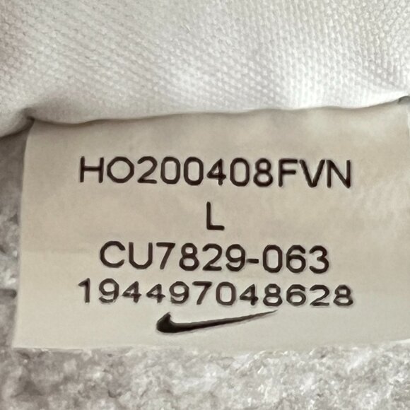 Nike Dri-Fit Standard Fit Gray Hoodie Men’s Size L Pullover Athletic Sweatshirt - Picture 9 of 9